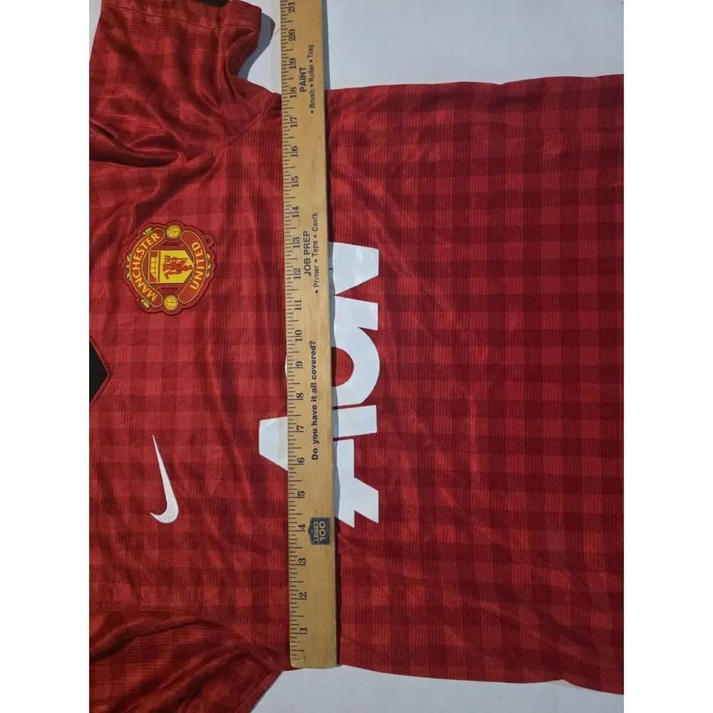 Nike Manchester United AON Home Soccer Jersey Dri-FIT Red Authentic Men's S